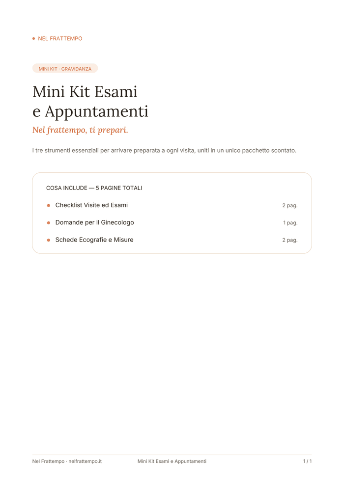 Anteprima del template Mini Kit Esami e Appuntamenti