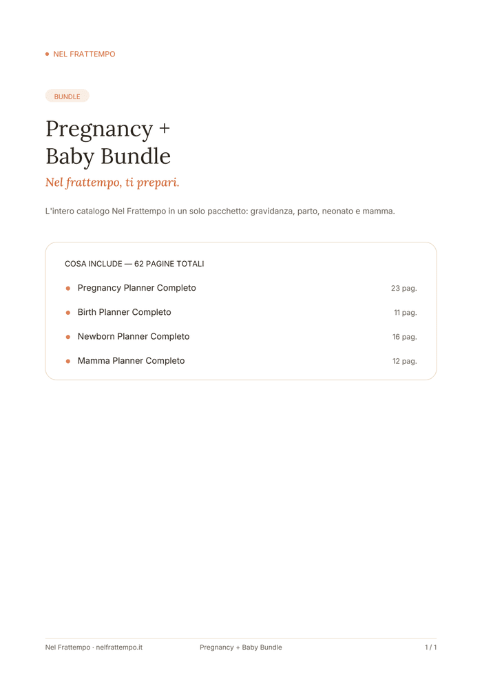 Anteprima del template Pregnancy + Baby Bundle