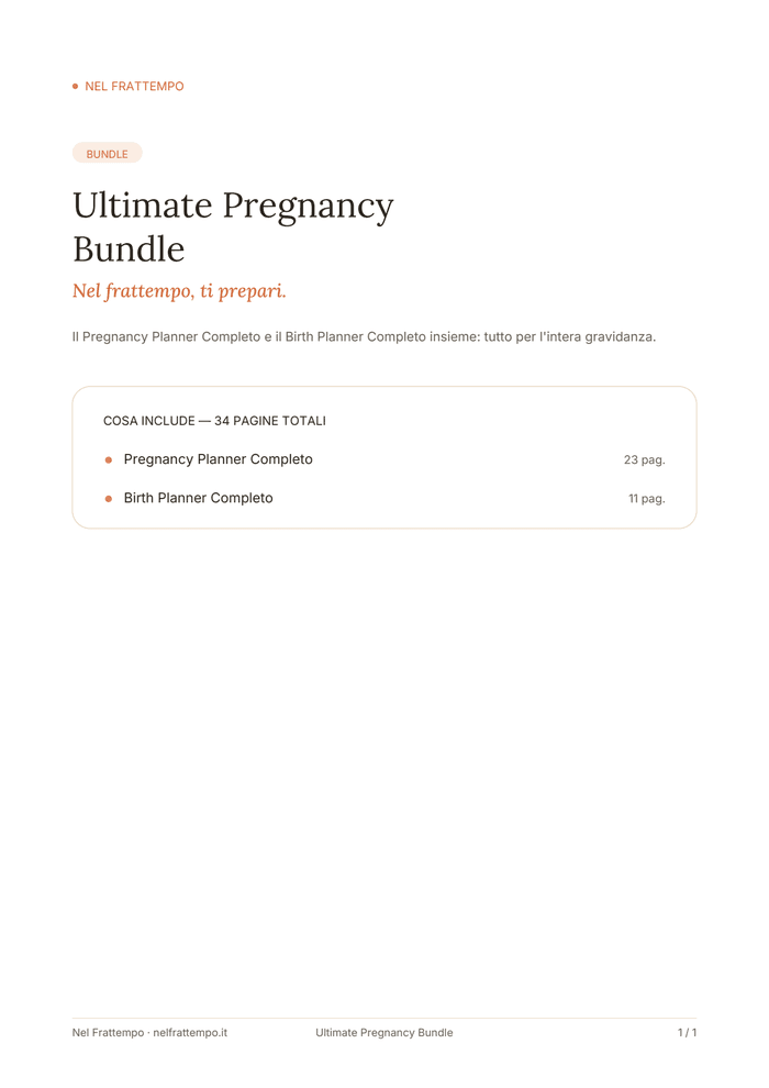 Anteprima del template Ultimate Pregnancy Bundle